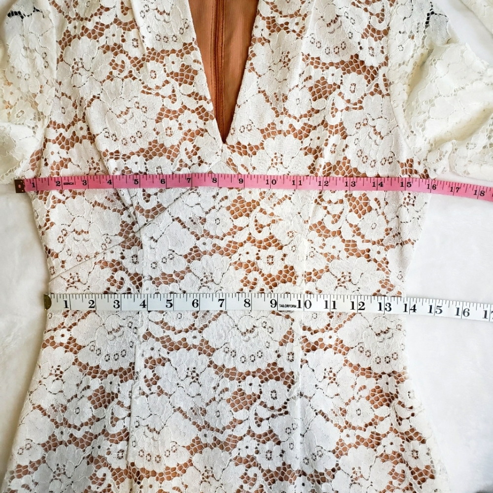TAYLOR Long Sleeve Fitted Lace Dress—NWT—2 - Picture 15 of 16